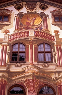 Germany, Bavaria, Oberammergau. Pilatus House Germany, Bavaria, Oberammergau. Pilatus House