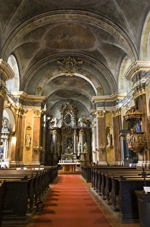 Gothic style Franciscan Church of Pest built in 1250, Central Budapest, Capital of Hungary Gothic style Franciscan Church of Pest built in 1250, Central Budapest, Capital of Hungary