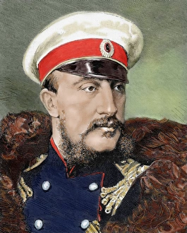 Grand Duke Konstantin Nikolayevich of Russia (1827-1892). Colored engraving Grand Duke Konstantin Nikolayevich of Russia (1827-1892). Colored engraving
