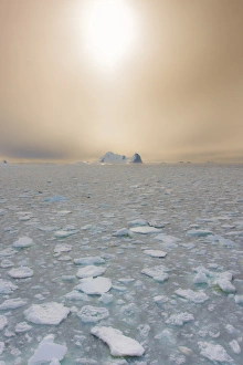 Grandidier, Antarctica. Sea Ice and the Antarctic Sun Grandidier, Antarctica. Sea Ice and the Antarctic Sun