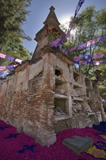 Graveyard decorations for the Day of the Dead celebration, San Miguel de Allende Graveyard decorations for the Day of the Dead celebration, San Miguel de Allende