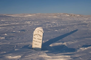 graveyard headstone on Herschel island, off the Mackenzie River delta, Yukon Territory graveyard headstone on Herschel island, off the Mackenzie River delta, Yukon Territory