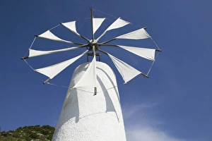 GREECE-CRETE-Iraklio Province-Ano Kera: Traditional Cretan Windmill GREECE-CRETE-Iraklio Province-Ano Kera: Traditional Cretan Windmill