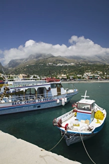 GREECE-CRETE-Rethymno Province-Plakias: Town and Harbor GREECE-CRETE-Rethymno Province-Plakias: Town and Harbor