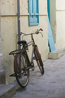 GREECE-CRETE-Rethymno Province-Rethymno: Old Quarter- Bicycle GREECE-CRETE-Rethymno Province-Rethymno: Old Quarter- Bicycle