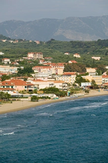 GREECE-Ionian Islands-ZAKYNTHOS-PLANOS: Morning over resort GREECE-Ionian Islands-ZAKYNTHOS-PLANOS: Morning over resort