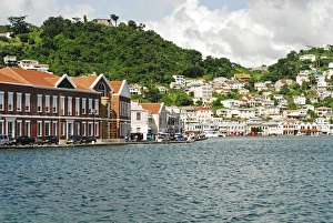 Grenada, St George, view over Carenage, center of St George residential area and bay Grenada, St George, view over Carenage, center of St George residential area and bay