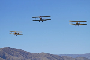 De Havilland DH 82A Tiger Moth Biplanes, Warbirds over Wanaka, Wanaka, Otago, South Island De Havilland DH 82A Tiger Moth Biplanes, Warbirds over Wanaka, Wanaka, Otago, South Island