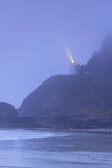 Heceta Head Lighthouse near Florence, Oregon Coast, early morning photographed Heceta Head Lighthouse near Florence, Oregon Coast, early morning photographed
