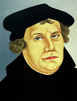 Martin Luther Prints: Martin Luther, German Reformer Print