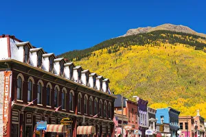 Historic downtown and fall color, Silverton, Colorado USA Historic downtown and fall color, Silverton, Colorado USA