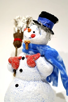 Holiday Still Life, Simpich Caracter Doll Burr Tholomew the Snowman. Property Released Holiday Still Life, Simpich Caracter Doll Burr Tholomew the Snowman. Property Released