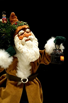 Holiday Still Life. Simpich Caracter Doll Woodland Santa. Property Released Holiday Still Life. Simpich Caracter Doll Woodland Santa. Property Released