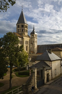 Holy Water Belfry and Clock Tower, Cluny Abbey, Saone et Loire, Burgundy, France Holy Water Belfry and Clock Tower, Cluny Abbey, Saone et Loire, Burgundy, France