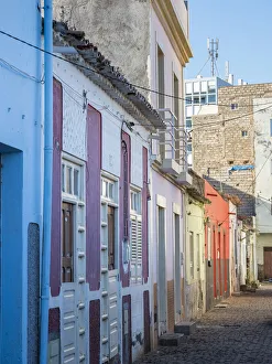 Houses in Plato. The capital Praia on the Ilha de Santiago, Cape Verde Houses in Plato. The capital Praia on the Ilha de Santiago, Cape Verde