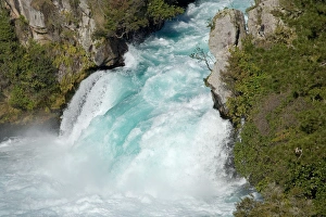 Huka Falls and Waikato River, near Taupo, North Island, New Zealand Huka Falls and Waikato River, near Taupo, North Island, New Zealand