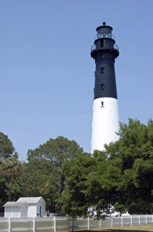 Hunting Island Lighthouse in Hunting Island State Park, Hunting Island, South Carolina Hunting Island Lighthouse in Hunting Island State Park, Hunting Island, South Carolina