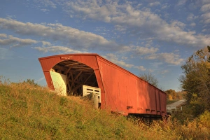 IA, Madison County, Holliwell Covered Bridge, built in 1880, spans Middle River IA, Madison County, Holliwell Covered Bridge, built in 1880, spans Middle River