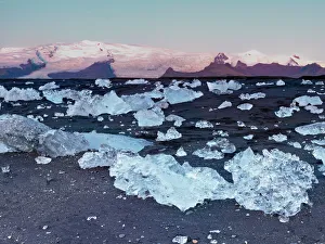 Iceberg formation on the beach at Jokulsarlon, Iceland Iceberg formation on the beach at Jokulsarlon, Iceland