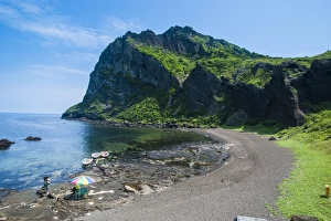 Ilchulbong tuff cone, Sunrise Peak, Unesco world heritage sight the island of Jejudo Ilchulbong tuff cone, Sunrise Peak, Unesco world heritage sight the island of Jejudo