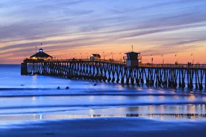Imperial Beach Pier at Twilight, San Diego, Southern CA, USA Imperial Beach Pier at Twilight, San Diego, Southern CA, USA