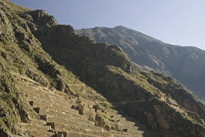Inca ruins of Ollantaytambo, Peru, South America Inca ruins of Ollantaytambo, Peru, South America