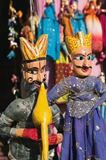 INDIA, Rajasthan, Pushkar: PUSHKAR CAMEL FAIR, Indian Puppets INDIA, Rajasthan, Pushkar: PUSHKAR CAMEL FAIR, Indian Puppets