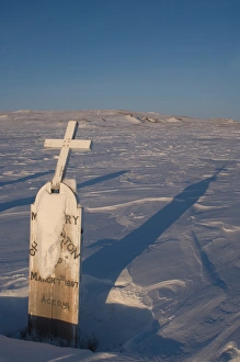 inupiat graveyard on Herschel island, off the Mackenzie River delta, Yukon Territory inupiat graveyard on Herschel island, off the Mackenzie River delta, Yukon Territory