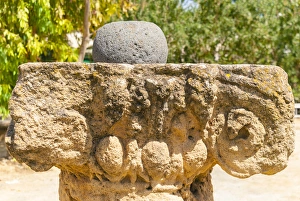 Ionic Capital, Utica Punic and Roman archaeological site, 1101 a.C., Tunisia, North Africa Ionic Capital, Utica Punic and Roman archaeological site, 1101 a.C., Tunisia, North Africa