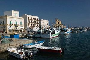 Italy, Puglia, Gallipoli, Town View from Port Italy, Puglia, Gallipoli, Town View from Port