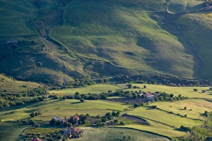 Italy, Sicily, Enna, Morning View of the Valley Italy, Sicily, Enna, Morning View of the Valley