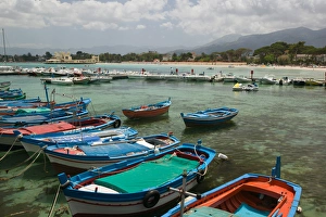 Italy, Sicily, Mondello, Mondello Fishing Harbor Italy, Sicily, Mondello, Mondello Fishing Harbor