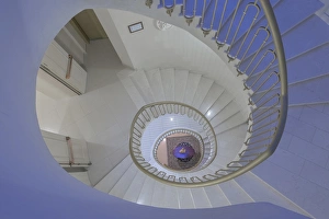 Italy, Tuscany, near Radda in Chianti, Looking Down a Boutique Hotel Staircase Italy, Tuscany, near Radda in Chianti, Looking Down a Boutique Hotel Staircase