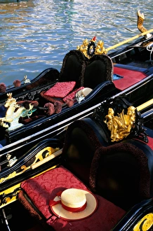 Italy, Veneto, Venice, Detail of Venetian Gondola Italy, Veneto, Venice, Detail of Venetian Gondola