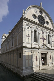 Italy, Venice. Church of Santa Maria dei Miracoli beside canal Italy, Venice. Church of Santa Maria dei Miracoli beside canal