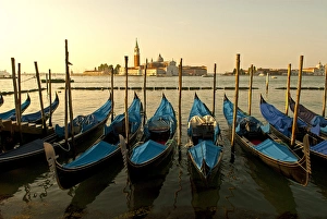 Italy, Venice. View of Canale di San Marco and with gondolas in the forground Italy, Venice. View of Canale di San Marco and with gondolas in the forground