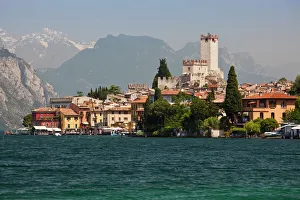 ITALY, Verona Province, Malcesine. Lakeside town view ITALY, Verona Province, Malcesine. Lakeside town view