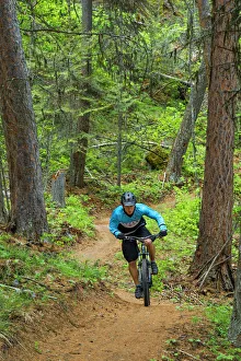 Jared Lynch mountain biking the north end of the Whitefish Trail near Whitefish, Montana Jared Lynch mountain biking the north end of the Whitefish Trail near Whitefish, Montana