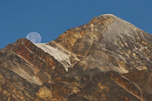 Jasper National Park; Pyramid Peak Setting Moon Jasper National Park; Pyramid Peak Setting Moon
