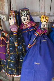 Kathputli, traditional Rajasthani puppets, Pushkar, Rajasthan, India Kathputli, traditional Rajasthani puppets, Pushkar, Rajasthan, India