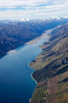 Lake Hawea and Hunter Valley, South Island, New Zealand - aerial Lake Hawea and Hunter Valley, South Island, New Zealand - aerial