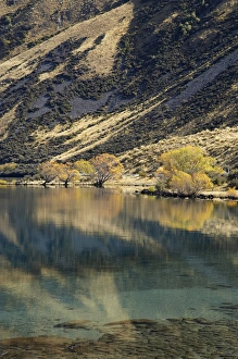 Lake Ohau, Autumn Colour and Ben Ohau, Mackenzie Country, South Canterbury, South Island Lake Ohau, Autumn Colour and Ben Ohau, Mackenzie Country, South Canterbury, South Island