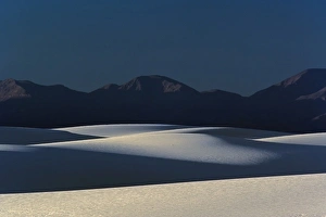 Late afternoon light on sand dunes, White Sands National Monument, New Mexico Late afternoon light on sand dunes, White Sands National Monument, New Mexico