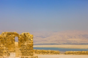 Masada ruins overlooking the Dead Sea, Southern District, Israel (UNESCO World Heritage Masada ruins overlooking the Dead Sea, Southern District, Israel (UNESCO World Heritage