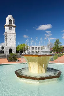 Memorial Clock Tower and Seymour Fountain, Seymour Square, Blenheim, Marlborough Memorial Clock Tower and Seymour Fountain, Seymour Square, Blenheim, Marlborough