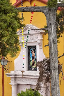 Mexico, Bernal, View of Church of St. Sebastian Mexico, Bernal, View of Church of St. Sebastian