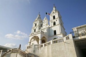 Mexico, Jalisco, Cihuatlan. Town Church Exterior Mexico, Jalisco, Cihuatlan. Town Church Exterior