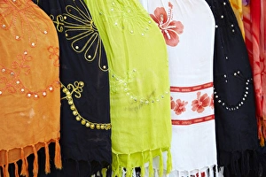 Mexico, Jalisco. Colorful scarves sold by street vendors Mexico, Jalisco. Colorful scarves sold by street vendors