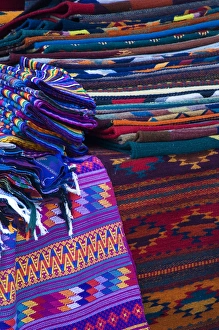 Mexico, San Miguel de Allende, Rugs for Sale in Market Mexico, San Miguel de Allende, Rugs for Sale in Market