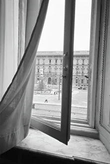 Milano Italy, View from La Scala Opera Window Milano Italy, View from La Scala Opera Window